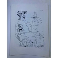 Picasso Litografía offset 50x70 cm Edición Museo