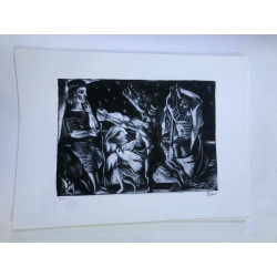 Picasso Litografía offset 50x70 cm Edición Museo