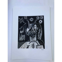 Picasso Litografía offset 50x70 cm Edición Museo