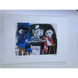 Picasso Litografía offset 50x70 cm Edición Museo