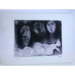 Picasso Litografía offset 50x70 cm Edición Museo
