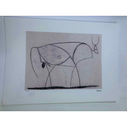 Litografía Picasso off set 50x70 cm Edición museo