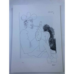 Picasso-Lithographie, Off-Set, 50 x 70 cm, Museumsausgabe