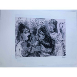 Litografia de Picasso off set 50x70 cm Edição Museu