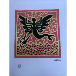 Keith Haring Litografia off set cm 50x70  certificata