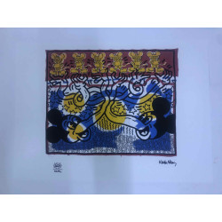 Keith Haring Lithografie off set 50x70 cm gecertificeerd