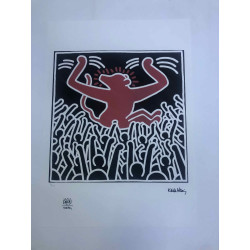 Keith Haring Lithograph off set 50x70 cm certified