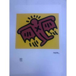 Keith Haring Litografía off set 50x70 cm certificada