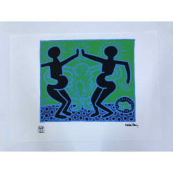 Set de litografia Keith Haring 50x70 cm certificat