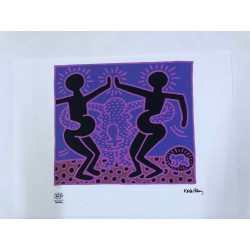 Keith Haring Lithograph off set 50x70 cm certified