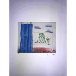David Hockney  Litografia off set cm 50x70 certificata