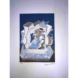 David Hockney  Litografia off set cm 50x70 certificata