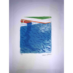 David Hockney  Litografia off set cm 50x70 certificata