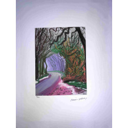 David Hockney  Litografia off set cm 50x70 certificata