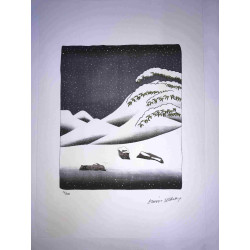 David Hockney  Litografia off set cm 50x70 certificata