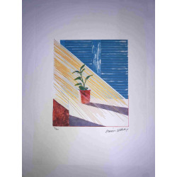 David Hockney  Litografia off set cm 50x70 certificata