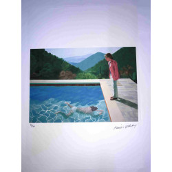 David Hockney  Litografia off set cm 50x70 certificata
