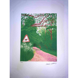 David Hockney  Litografia off set cm 50x70 certificata