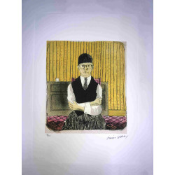 David Hockney  Litografia off set cm 50x70 certificata