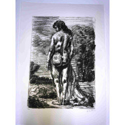 Giorgio De Chirico lithograph cm 50x70 signature pencil