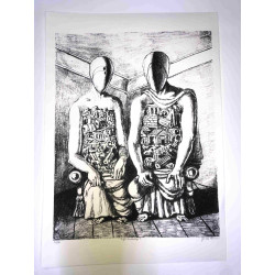 Giorgio De Chirico litho 50x70 cm potloodhandtekening