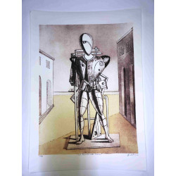 Giorgio De Chirico lithograph cm 50x70 signature pencil