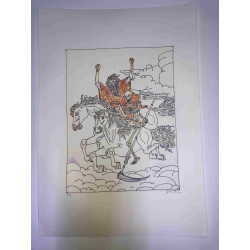 Giorgio De Chirico litho 50x70 cm potloodhandtekening