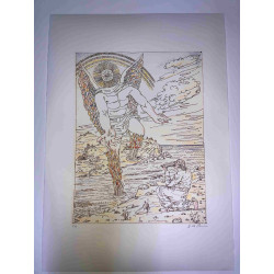 Giorgio De Chirico lithograph cm 50x70 signature pencil
