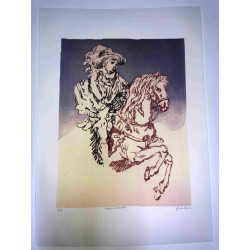 Giorgio De Chirico litho 50x70 cm potloodhandtekening