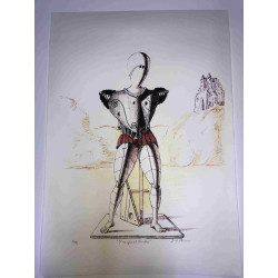 Giorgio De Chirico lithograph cm 50x70 signature pencil