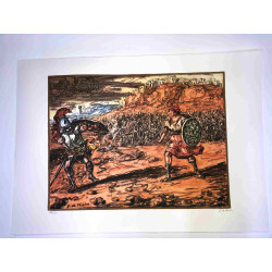 Giorgio De Chirico lithograph cm 50x70 signature pencil