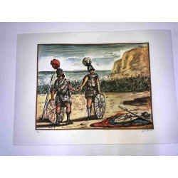Giorgio De Chirico lithograph cm 50x70 signature pencil