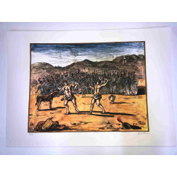 Giorgio De Chirico litho 50x70 cm potloodhandtekening