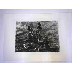 Giorgio De Chirico lithograph cm 50x70 signature pencil