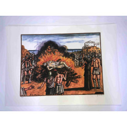 Giorgio De Chirico lithograph cm 50x70 signature pencil