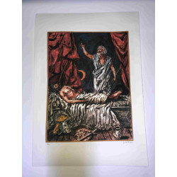 Giorgio De Chirico lithograph cm 50x70 signature pencil