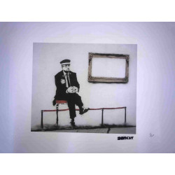 Set de litografías de Banksy 50x35 cm sello de firma edición POW