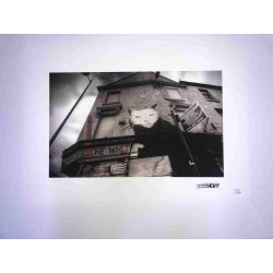 Banksy-lithografie off-set 50x35 cm handtekeningstempel POW-editie