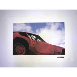 Litografia Banksy off set 50x35 cm timbru semnătură ediție POW
