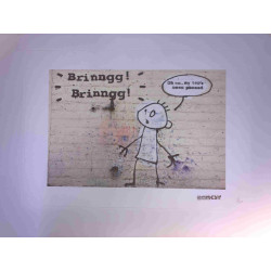 Banksy-lithografie off-set 50x35 cm handtekeningstempel POW-editie