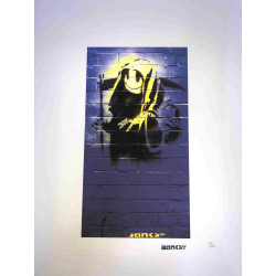Litografia Banksy off set 50x35 cm timbru semnătură ediție POW