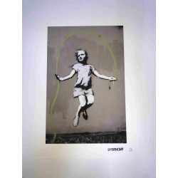 Banksy-lithografie off-set 50x35 cm handtekeningstempel POW-editie