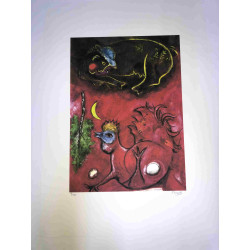 Marc Chagall litho op setformaat 50x70 cm