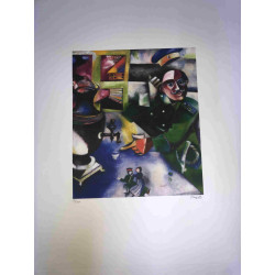 Marc Chagall litho op setformaat 50x70 cm