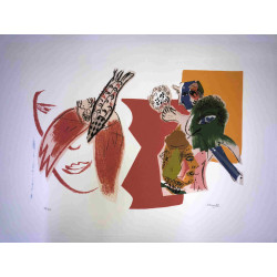 Marc Chagall litho op setformaat 50x70 cm