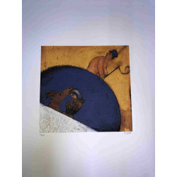Litografía de Marc Chagall, tamaño 50x70 cm