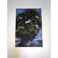 Litografía de Marc Chagall, tamaño 50x70 cm