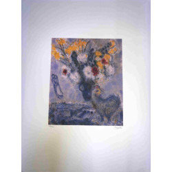 Litografía de Marc Chagall, tamaño 50x70 cm