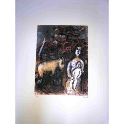 Litografía de Marc Chagall, tamaño 50x70 cm