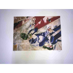 Marc Chagall litho op setformaat 50x70 cm